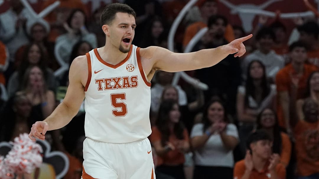 Texas Longhorns forward Camden Heide (5) 