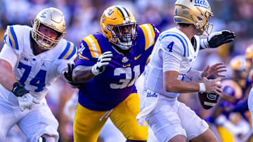 LSU Tigers defensive tackle Jay'viar Suggs (31)
