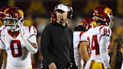 USC head coach Lincoln Riley and the Trojans are just 1–2 so far in their first Big Ten season.