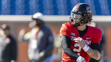 South Carolina football quarterback Spencer Rattler at the Senior Bowl