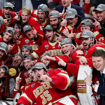 The Denver Pioneers are aiming to defend their title in this year's Frozen Four