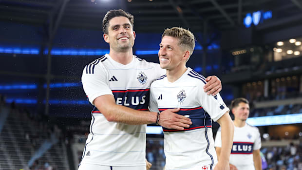 Ryan Gauld and Brian White Vancouver Whitecaps FC