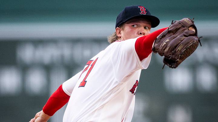 Jun 30, 2026; Boston, Massachusetts, USA;  Starter Boston Red Sox pitcher Connelly Early (71) throws in the first inning against the Washington Nationals at Fenway Park. Mandatory Credit: Jaiden Tripi-Imagn Images