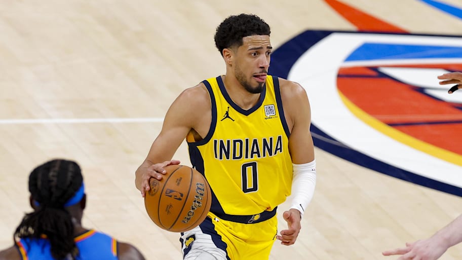 Indiana Pacers guard Tyrese Haliburton had 17 points, three rebounds, six assists, two blocks, and two steals in Game 2 of the NBA Finals. | Alonzo Adams-Imagn Images