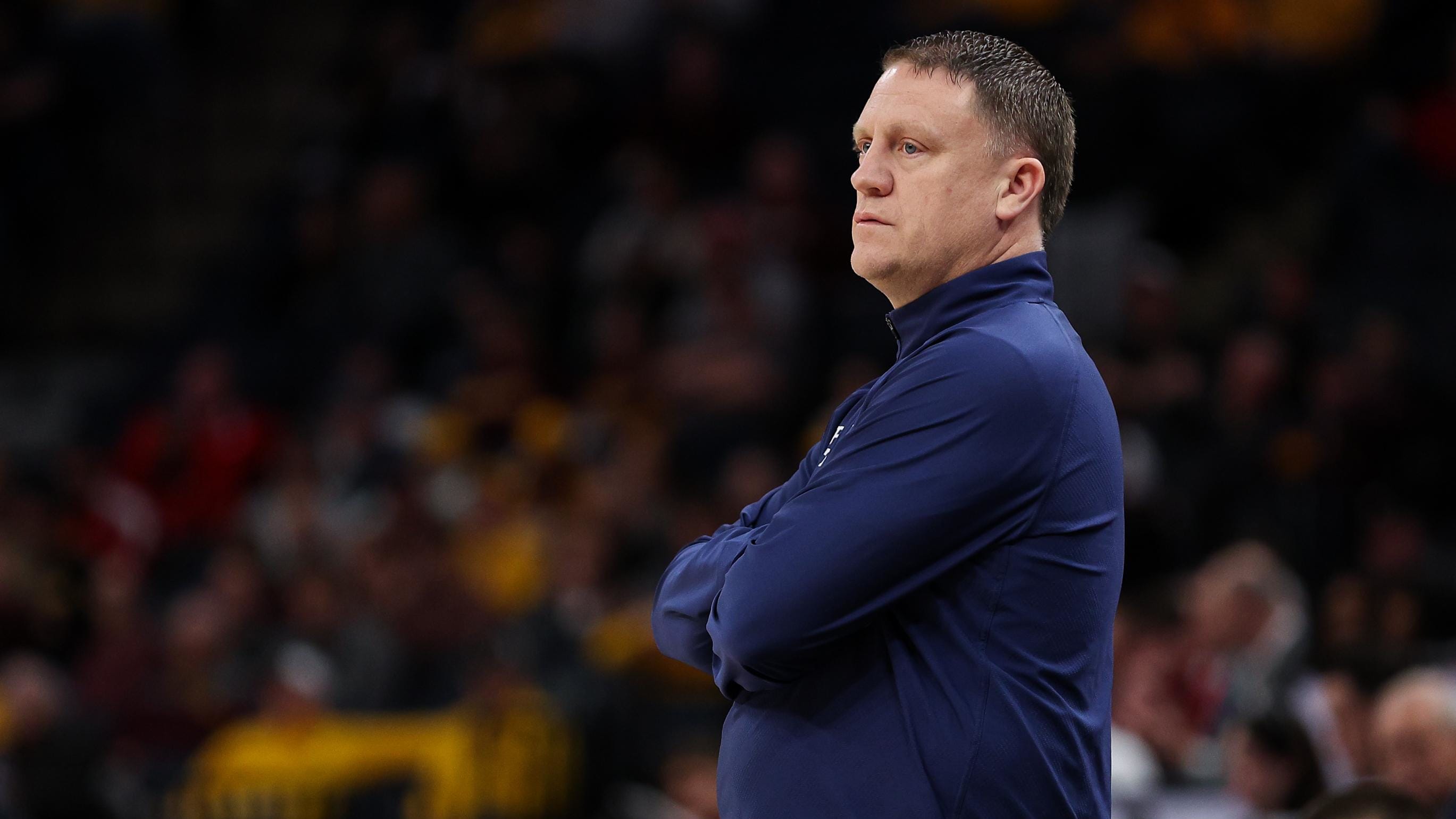 Penn State men's basketball coach Mike Rhoades completed his first season with the Nittany Lions with a 16-17 record.