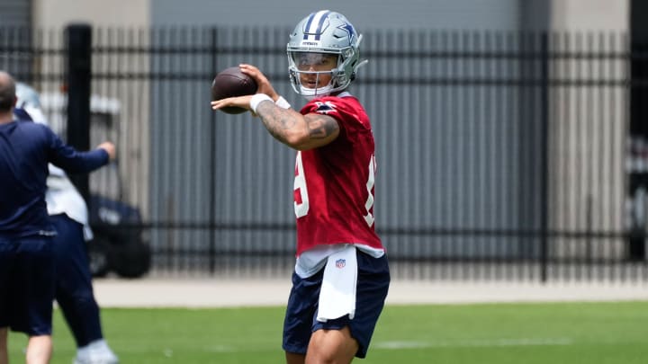 Dallas Cowboys quarterback Trey Lance 