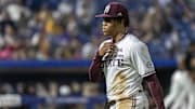 Mississippi State pitcher Jurrangelo Cijntje is pictured during an SEC Tournament game against Vanderbilt on May 23, 2024, at Hoover Metropolitan Stadium.