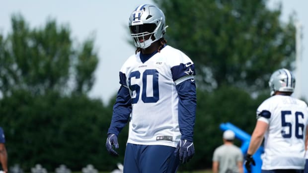 Dallas Cowboys tackle Tyler Guyton