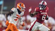 Sep 2, 2022; Indiana receiver Cam Camper (6) runs with the ball after a catch against Illinois at Memorial Stadium.