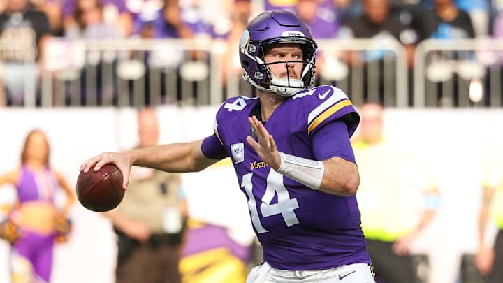 Sam Darnold and the Vikings are underdogs to the Lions on Sunday Night Football