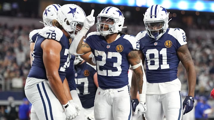 Dallas Cowboys running back Rico Dowdle