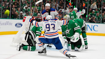 Ryan Nugent-Hopkins is a great bet to find the back of the net against the Dallas Stars in Game 1.