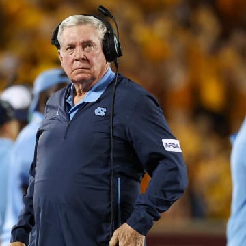 UNC football head coach Mack Brown