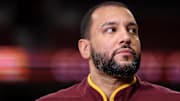 Nov 19, 2024; Minneapolis, Minnesota, USA; Minnesota Golden Gophers head coach Ben Johnson looks on after the game against the Cleveland State Vikings at Williams Arena.