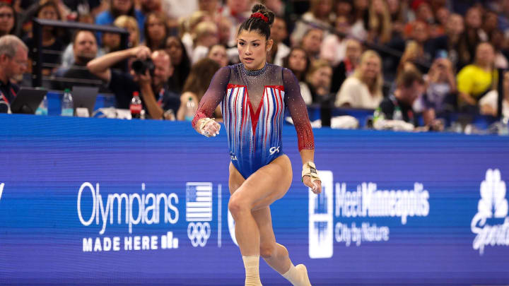 Kayla DiCello, U.S. Olympic Team Gymnastics Trials. Mandatory Credit: Matt Krohn-USA TODAY Sports