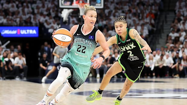 Courtney Vandersloot is a two-time WNBA champion. She won in 2021 with the Chicago Sky & last year with the New York Liberty.