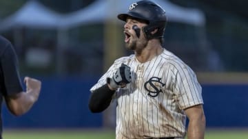 South Carolina baseball catcher Cole Messina