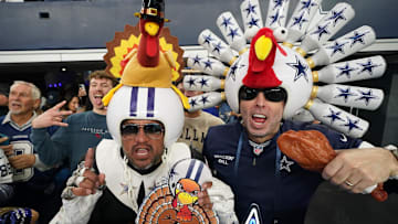 Dallas Cowboys fans before the game against the New York Giants.