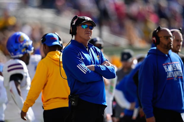 Kansas Jayhawks head coach Lance Leipold.