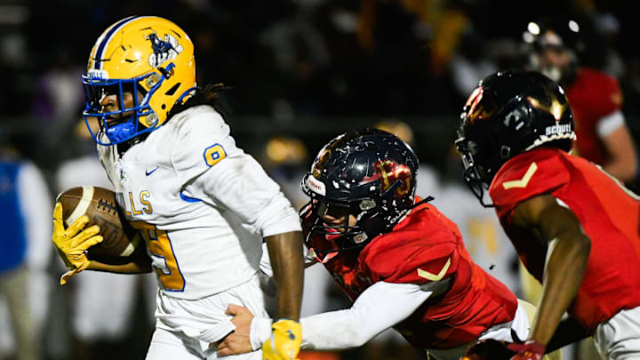 Eau Gallie plays Miami Northwestern in the FHSAA football Class 3A state semifinals Friday, December 6, 2024. Craig Bailey/FLORIDA TODAY via USA TODAY NETWORK Eau Gallie plays Miami Northwestern in the FHSAA football Class 3A state semifinals Friday, December 6, 2024. Craig Bailey/FLORIDA TODAY via USA TODAY NETWORK