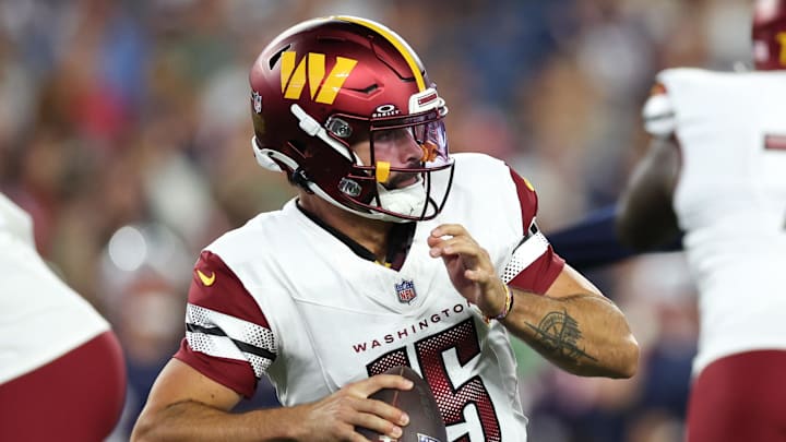 Washington Commanders quarterback Sam Hartman