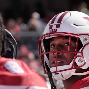 Xavier Lucas during Wisconsin's 27–13 win over South Dakota on Sept. 7, 2024.