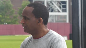 Florida State coach Randy Shannon arrives for an FSU spring football practice of the 2023 season on