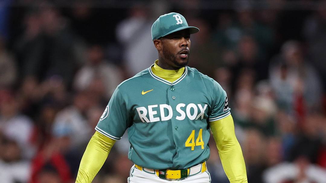 Boston Red Sox relief pitcher Aroldis Chapman (44) Mandatory Credit: Paul Rutherford-Imagn Images