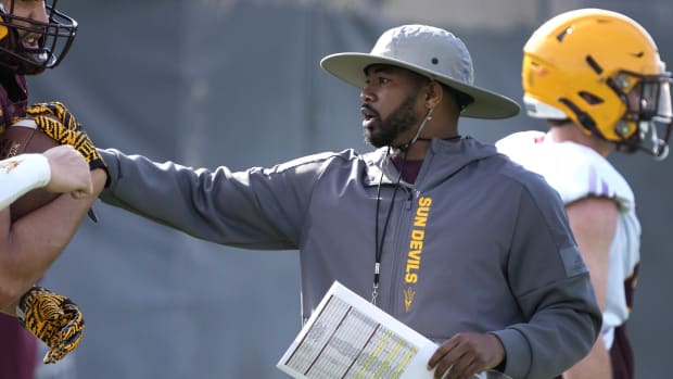 Arizona State Sun Devils WR coach/passing game coordinator Ra'Shaad Samples 