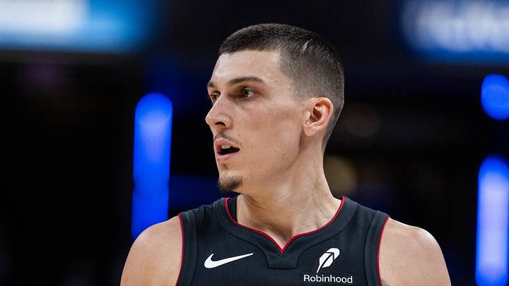 Miami Heat guard Tyler Herro (14) in the second half (Mandatory Credit: Trevor Ruszkowski-Imagn Images)