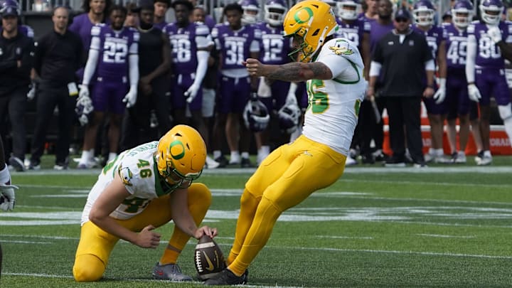 One Duck will be going against his old team, place kicker Atticus Sappington, who is 3-4 on field goals and 14-14 on extra points after three games.