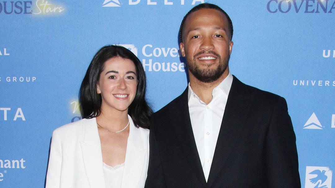 New York Knicks' star player Jalen Brunson and his wife, Dr. Ali Marks Brunson 