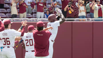 Florida State baseball competes in a first round Tallahassee Regional game against Bethune-Cookman for the NCAA College World Series at Dick Howser Stadium Friday, May 30, 2025.