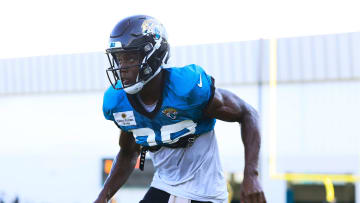 Jacksonville Jaguars wide receiver Kevin Austin Jr. (80) runs ladder drills during training camp Monday, Aug. 7, 2023 at Miller Electric Center at EverBank Stadium in Jacksonville, Fla. This was the 11th day of training camp.