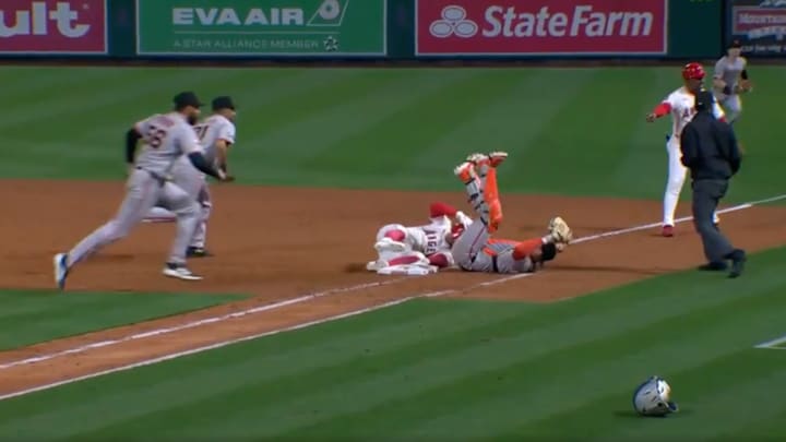 The Angels and Giants got a little weird on Sunday.