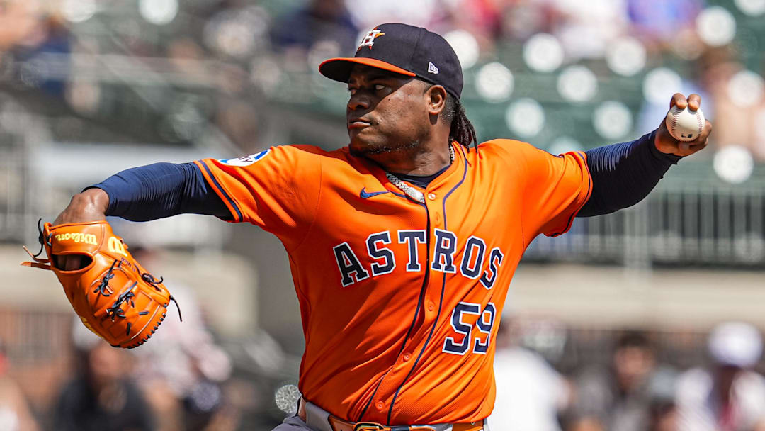 Houston Astros starting pitcher Framber Valdez 