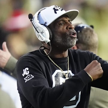 Nov 1, 2025; Boulder, Colorado, USA; Colorado Buffaloes reacts in the first quarter against the against the Arizona Wildcats at Folsom Field.