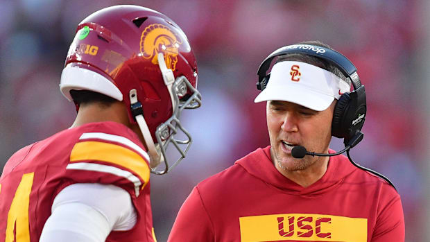 USC Trojans coach Lincoln Riley quarterback Jayden Maiava Big Ten Football college football playoff joel klatt