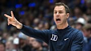 Duke basketball head coach Jon Scheyer