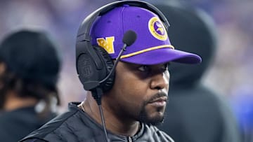 Minnesota Vikings defensive coordinator Brian Flores