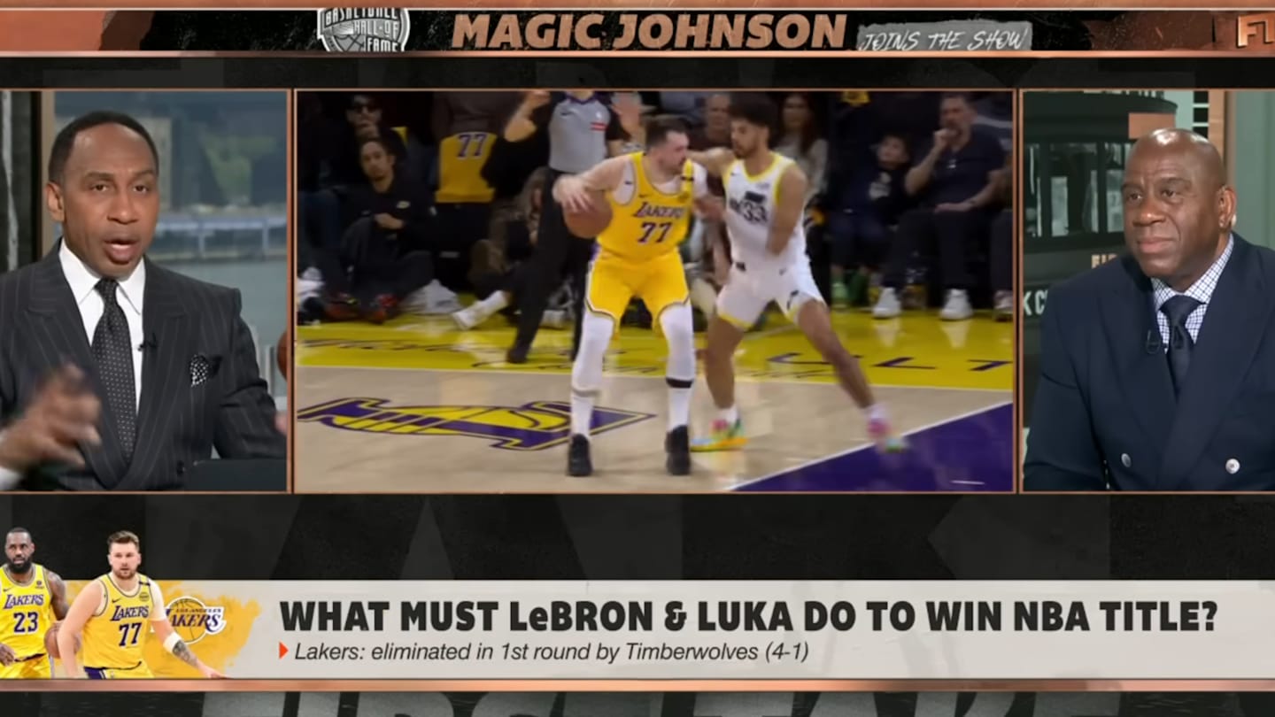 Magic Johnson Challenges Luka Doncic Leadership, Conditioning for Lakers Championship Run