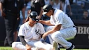 Gleyber Torres se lastimó el tobillo