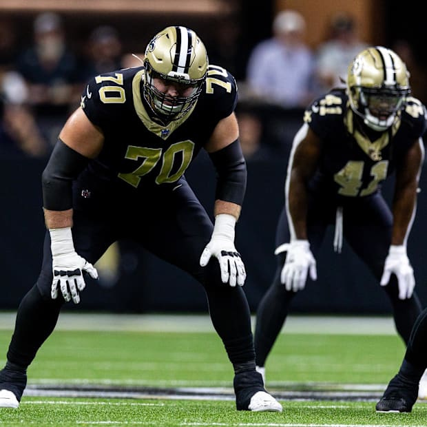 Saints offensive tackle Trevor Penning
