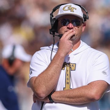 Georgia Tech Yellow Jackets head coach Brent Key