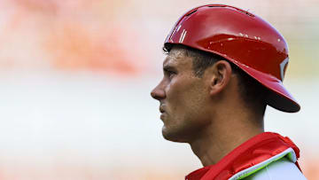 ]Cincinnati Reds catcher Luke Maile