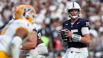 Penn State Nittany Lions quarterback Drew Allar (15)