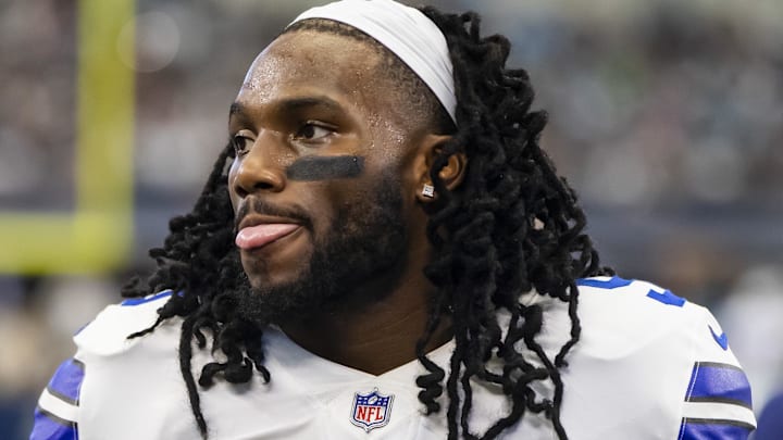 Dallas Cowboys linebacker Jaylon Smith against the Carolina Panthers. Dallas Cowboys linebacker Jaylon Smith against the Carolina Panthers.