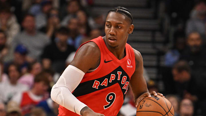 The Toronto Raptors and forward RJ Barrett are favored on Sunday.