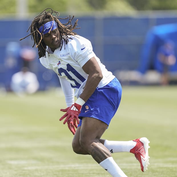 Buffalo Bills cornerback Maxwell Hairston works out during Minicamp