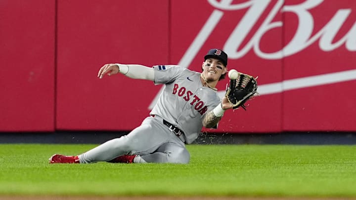 Boston Red Sox left fielder Jarren Duran Boston Red Sox left fielder Jarren Duran